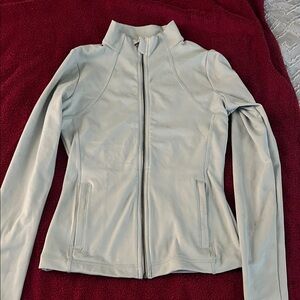 Gilly Hicks Light Gray Leather Jacket